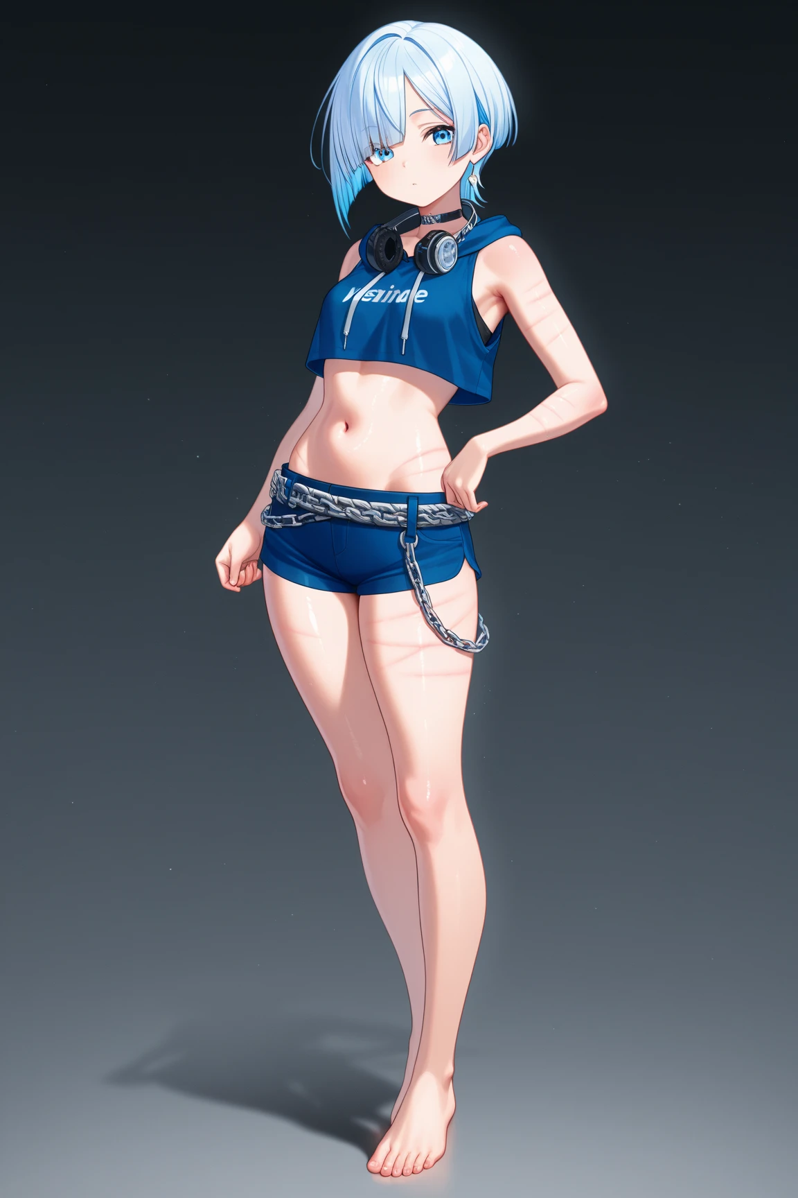 Cartoons of a woman in a bikini and tennis skirt, traje: sbikini, is wearing a swimsuit, roupa feminina, anime vtuber modelo de corpo inteiro, Estilo de pista Azur, meninas estilo linha de frente, Realistic bikini, design de roupa clara, white skirt and barechest, usando uma regata e saia, meu vestido queridinho anime, detalhes finos. meninas da linha de frente