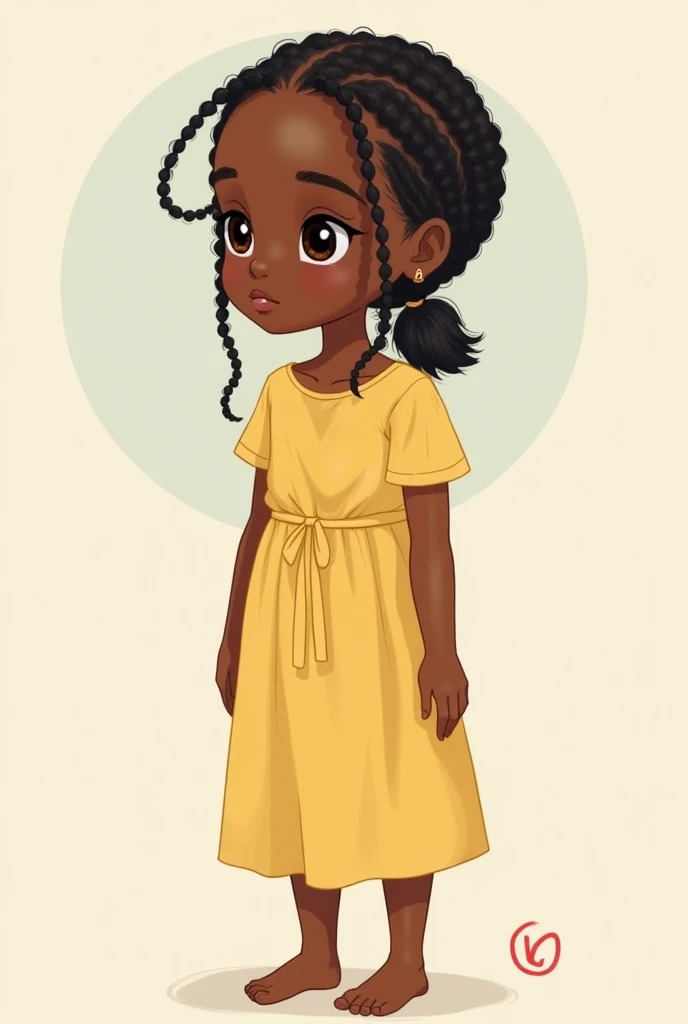 4 years old girl wearing an Ankara gown, standing and Smiling, (character design sheet) same character front, side, back
African (masterpiece best quality:1.2) delicate illustration ultra-detailed, illustrations, bright, colourful,