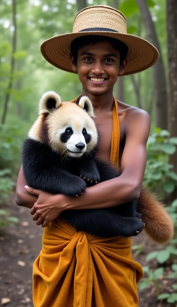 An Indian man having sex with a panda