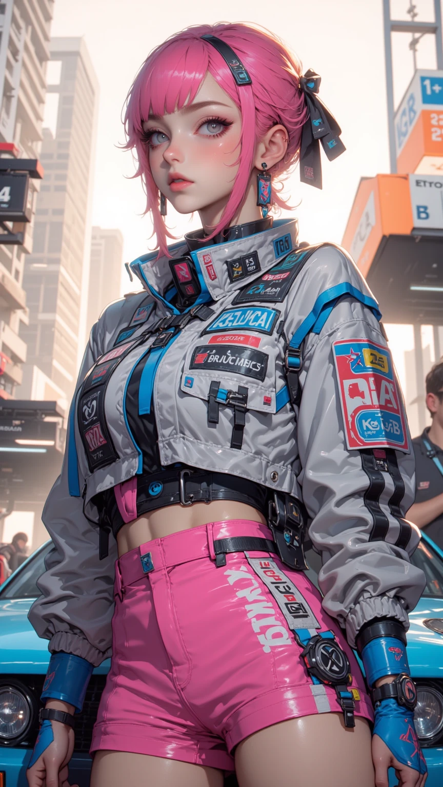(La mejor Calidad, High definition), (Ultra detail), (1Baby Mkella), (1 beautiful girl), (white underwear, con cabello medio liso, streetwear, vistiendo minifalda plisada blanca and ears, blue hoodie , on a naked body).(en el pecho dice 'Funk del futuro'). (among a bright futuristic cityscape illuminated by neon lights). (More 8K.motor surreal:1.4,hd,La mejor Calidad:1.4, fotorrealista:1.4, textura de la piel:1.4, obra maestra:1.8,obra maestra, mejor Calidad,objeto Objeto).(rasgos facees detallados:1.3) ,(Las proporciones Correctas),(Ojos Hermosos azules:1.4), (vaquero pose), (more details:1.4), ,(cyberpunk 2.1), (kawaii style: 1.4); , (elemento hielo:1.4),(white underwear:V2.1)