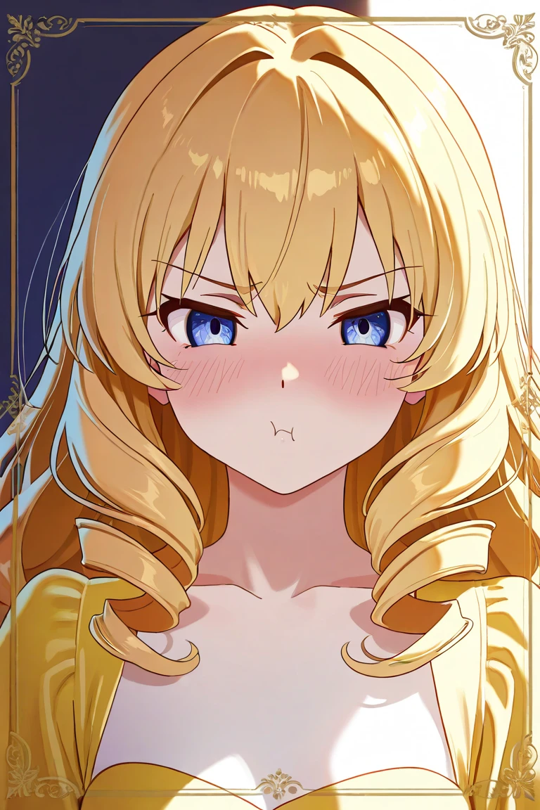low quality、Line art、（One coin）、mouth、Teeth are visible、gold、Logo、central、big、Background is white