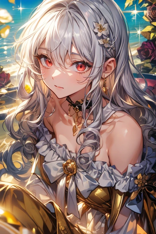 High resolution RAW color art, animation,Sculpture, Silver Marble Skin, (((Highly detailed elegant))), Magical atmosphere, Detailed skin, texture,(Exquisitely crafted, The finer details, Ultra-detailed art), Depth of written boundary, Bokeh, Silky to the touch, Hyper Detail, Beautiful Eyes, Elegant face, Bodyline, Lying in bed, Upper Body, Pastel Purple, Stomach, Saggy breasts