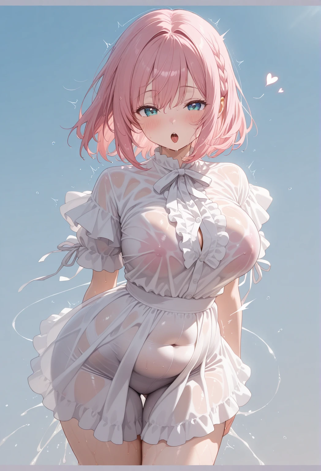 best quality,((((1girl)))),((big breasts:1.3)),curvy,((orgasm,blush:1.3)),angry,sweat,Djeeta_a,blonde hair, short hair, Brien eyes, ((wedding dress:1.3)),((mini skirt,lift skirt,upskirt,lace panties,white panties,black kneehighs,pussy juice:1.1)),full body,forest,forest林,walking