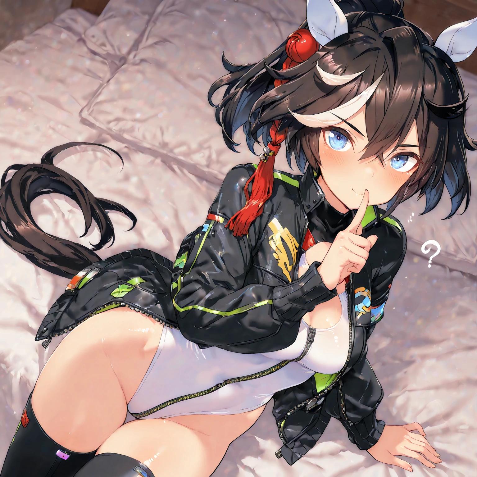 {{{masterpiece}}}, {{{best quality}}}, {{ultra-detailed}}, {illustration}, {{an extremely delicate and beautiful}}, NSFW, cute girl, drunken eyes, spoken heart, gleaming skin, animal ears, slender, medium breasts, thick thighs, looking at viewer, in a room, pigeon toed, thigh focus