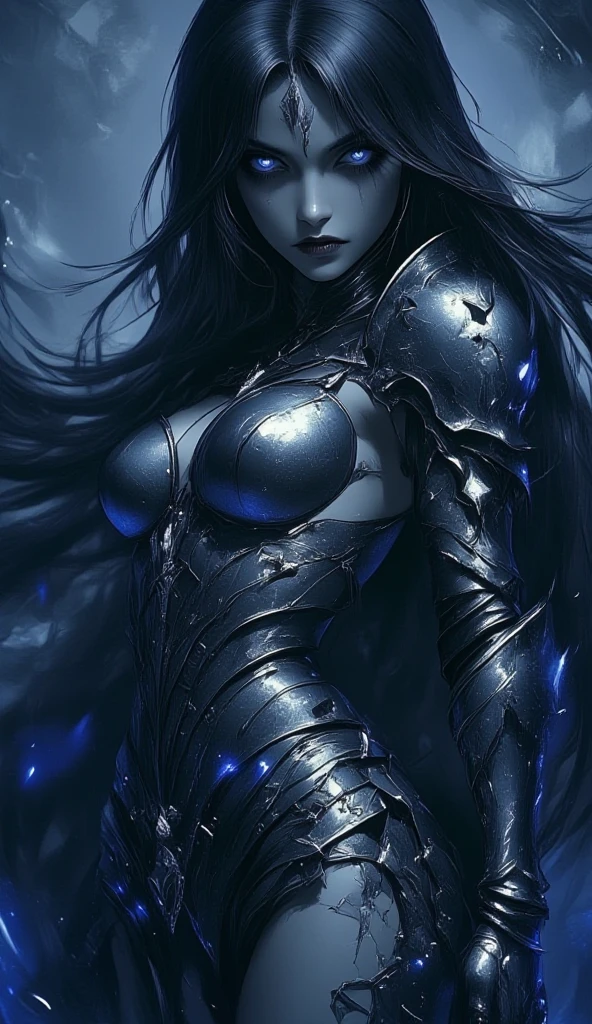 (Storyboard), Liquid lady, liquid demoness, arcane liquid, fighting stance, sexy, busty alluring, erotic,( body formed from mauveine and black liquid metallic paint twisting into a beautiful interpretation of the female figure), long sharp fangs, ((complex metallic colours in the foreground)), (( fluid mechanics, the loveliest smooth scale face makeup)) - dark blood, onyxia, translucent skin mechanical