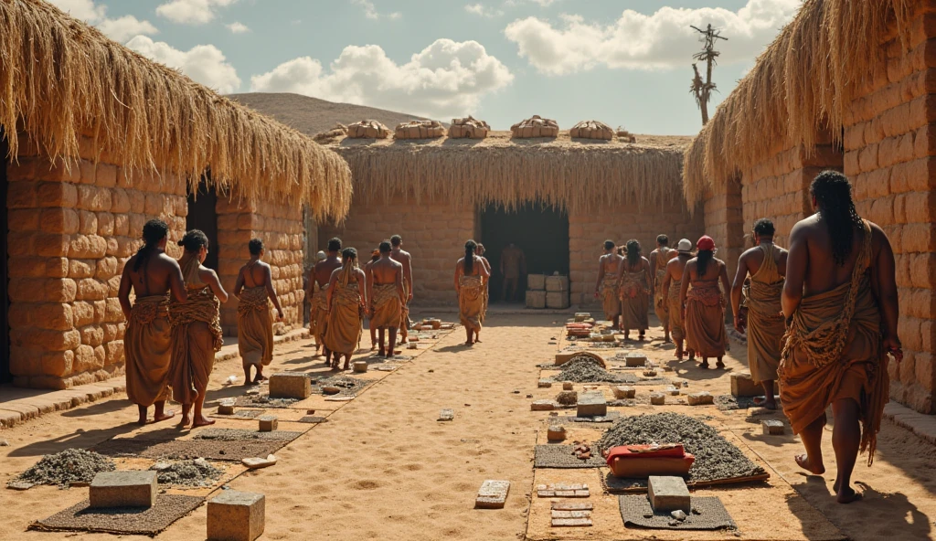 a nomad tribe working - stone Age