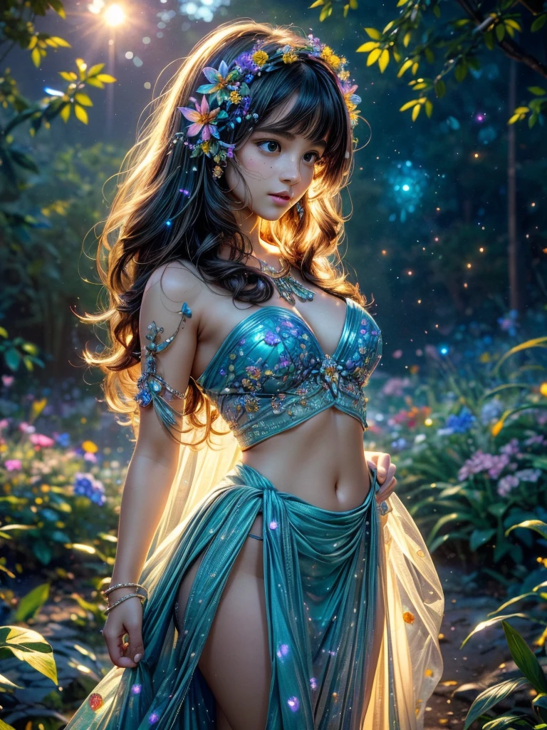 a woman standing in front of a tent, smiley face smile on face, huge breasts, sexy body curves, beautiful flowers, back body view of girl, tent, geodesic dome, tribal yurta, in a colorful tent, geodesic domes, tent architecture, geodesic, tents, geodesic building, triangles in background, teepee, instagram contest winner, popular on instagram, bohemian fashion, glamping