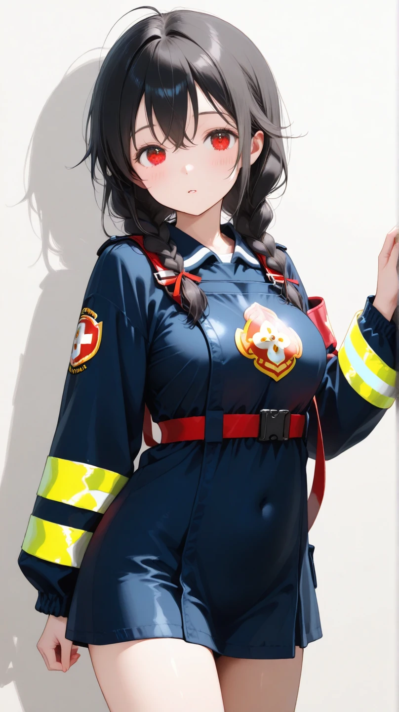 {{{masterpiece}}}, {{{best quality}}}, {{ultra-detailed}}, {illustration}, {{an extremely delicate and beautiful}},(Downblouse:2.0)(Best quality, 8k, 32k, Masterpiece, UHD:1.2),Photo of Pretty Japanese woman, top quality, , best quality, realistic, unity, 8k wallpaper, official art, extremely detailed wallpaper,1girl,((boyish)),13yo, beautiful teeth,solo,,absurdly long hair, multi hair color,misaligned glasses,earrings,Jacket,(blunt bangs:1.2),looking at viewer, (smile:1.5),(high detailed skin),realistic body,((stoop)),( small breasts),(nipples:1.1), cute girl, famous japanese idol,downblouse,(Firefighter uniform:1.5),(loose t-shirt:1.3),(very low view:1.3),leaning forward,,