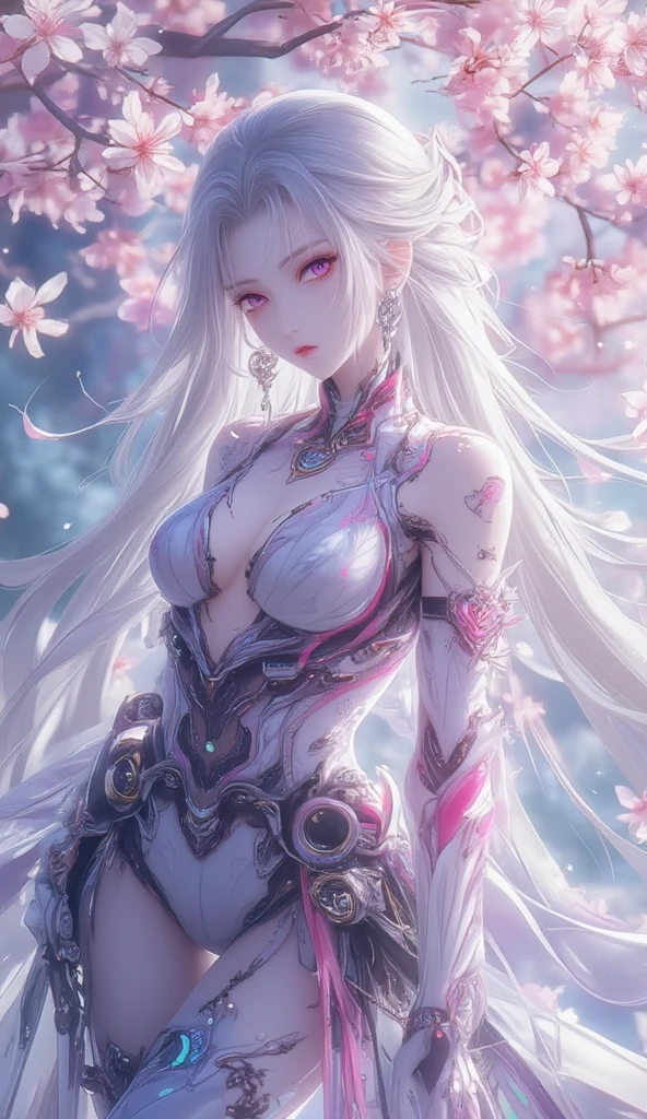 (Best Quality, 8K, Masterpiece, HDR, Soft Lighting, Picture Perfect, Realistic, Vivid), Bunny Girl (1.0), Bunny Girl with Pink Hair and Sexy Skimpy Clothes, pink bodysuit with glitter texture, Beautiful anime fantasy, Very beautiful and cute bunny girl, rain of pink flower petals, background blur, anime fantasy, work in Gouves style, realistic: 1.37, top view, lying in pink flowers, horizontal view, (Ultra High Quality Fantasy Art), Masterpiece, Female Model, Ultra High Quality Female Character Designs, Detailed 8k Anime Art, Realistic Anime Art, Highest Quality Wallpapers, Intricate Ultra High Quality Accurate Female Characters Faces, High Quality Designs and Accurate Physics (Fantasy- ultra-high quality art), dark fantasy style), masterpieces, super high quality characters, anime resolution - 8K, realistic anime art, wallpapers with the highest quality illustrations, ultra-high facial detail, high-quality design and accurate physics), color, depth of field, shadows, ray tracing, high quality workmanship. -high-quality and 8K resolution, (Accurate simulation of the interaction of light and materials)], [High-quality hair detail [More about beautiful and shiny white hair]], (Beautifully detailed hands [perfect fingers [Perfect nails]]]]]], (perfect anatomy (perfect proportions)))) [[Full-length]], [Perfect combination of colors (Accurate imitation of the interaction of light and material)], [art that conveys the meaning of history]