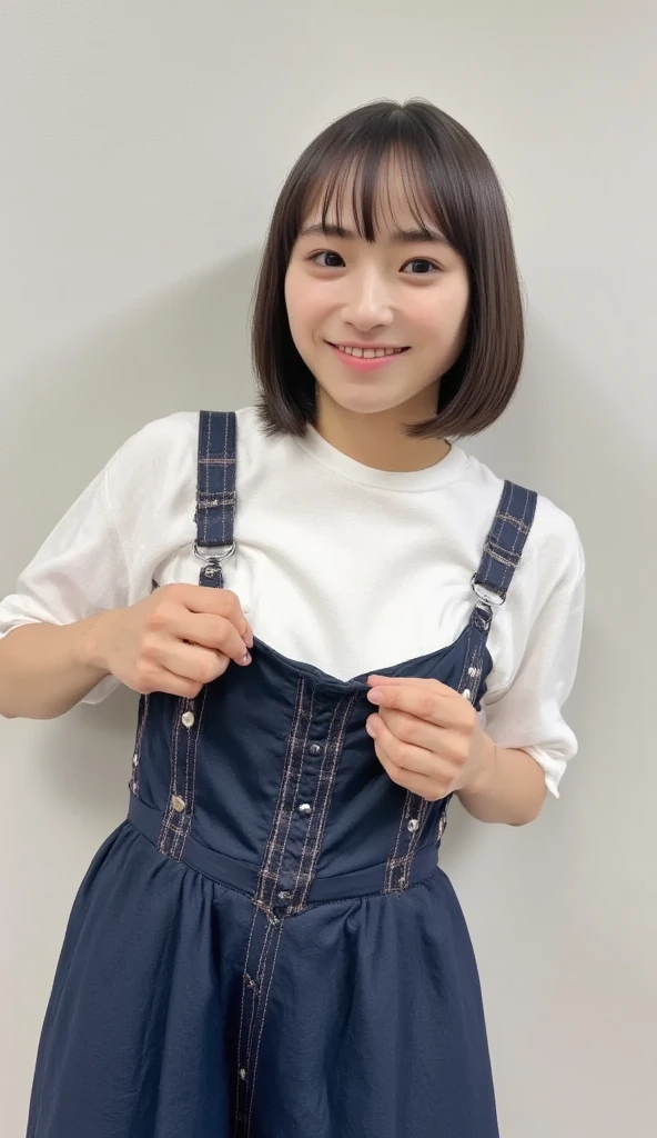 Body Type: 小柄でやや丸みを帯びたBody Type。Overall it's cute、Gives a slightly childish impression。
• Face shape: Round face。Plump cheeks。
• eye: Big, round eyes。The eyes are black、Sparkling like an anime character。
• Eyebrow: Narrow and arched。gently、Gives a cute impression。
• nose: smallて丸い。
• mouth: small、When you smile, both ends rise up.。She has a bright and cheerful smile。
•hairdo: With short black hair、The bangs are blunt。
•clothing: Wearing large round glasses。Wearing a red cap、In front of the cap「Arare」it is written like this。Blue overalls and white T-shirt、Wearing yellow boots。
• Pause: Raise your right hand high「Uncha」" he said cheerfully.。The left hand is on the hip。
• background: You can see Dr. Yamabuki's house in Penguin Village.。The house is a brown wooden structure.、The roof is made of blue tiles。There is a well-kept garden in front of the house.、Colorful flowers々is blooming。The sky is blue and clear.、White clouds float、The bright sunlight illuminates everything。