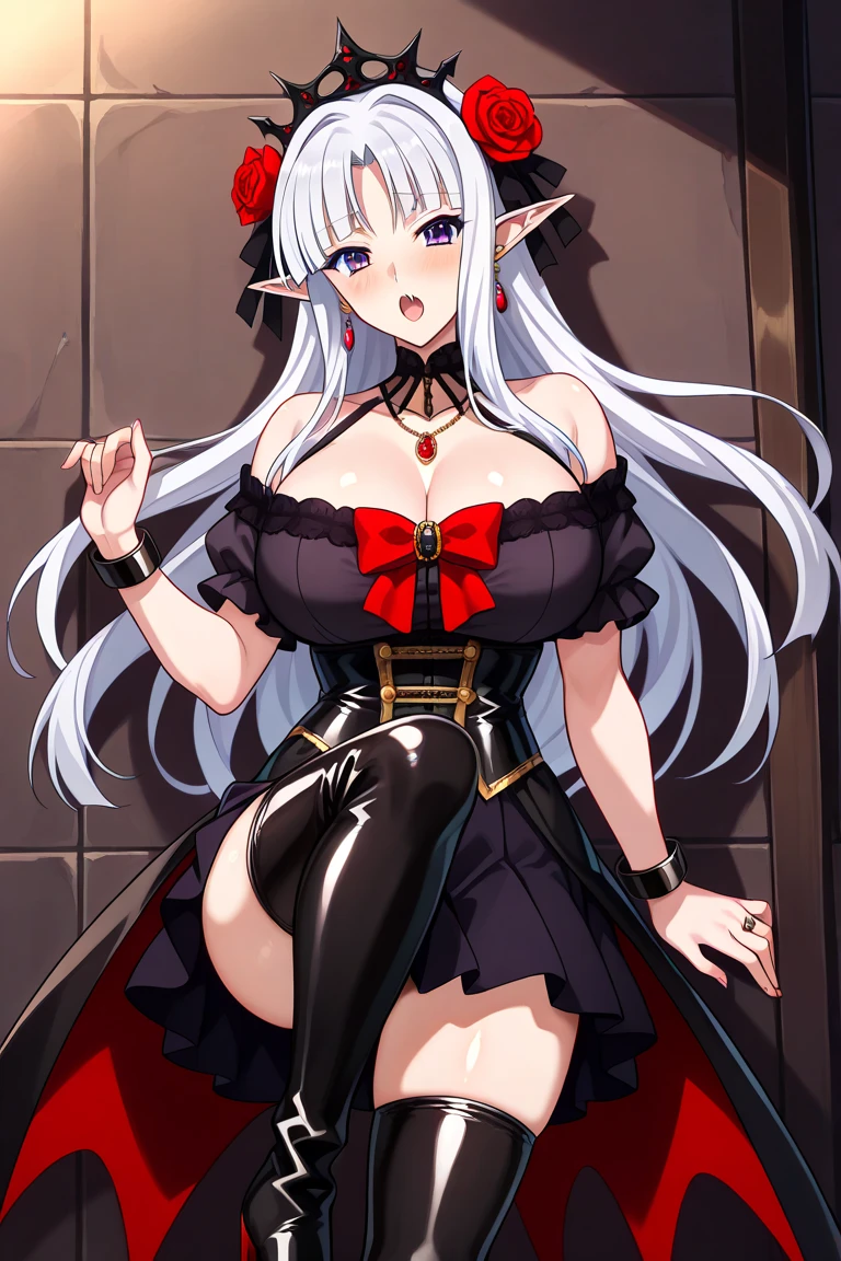 (((Carmilla Hazbin Hotel))), (((Gray skin))), (((excitada))), (((thick))), (((sexy pose))), (((ultra-detalhado))), (((busty))), (((big breats, big tits))), (((big ass, big butt))), (((perverted evil smile))),