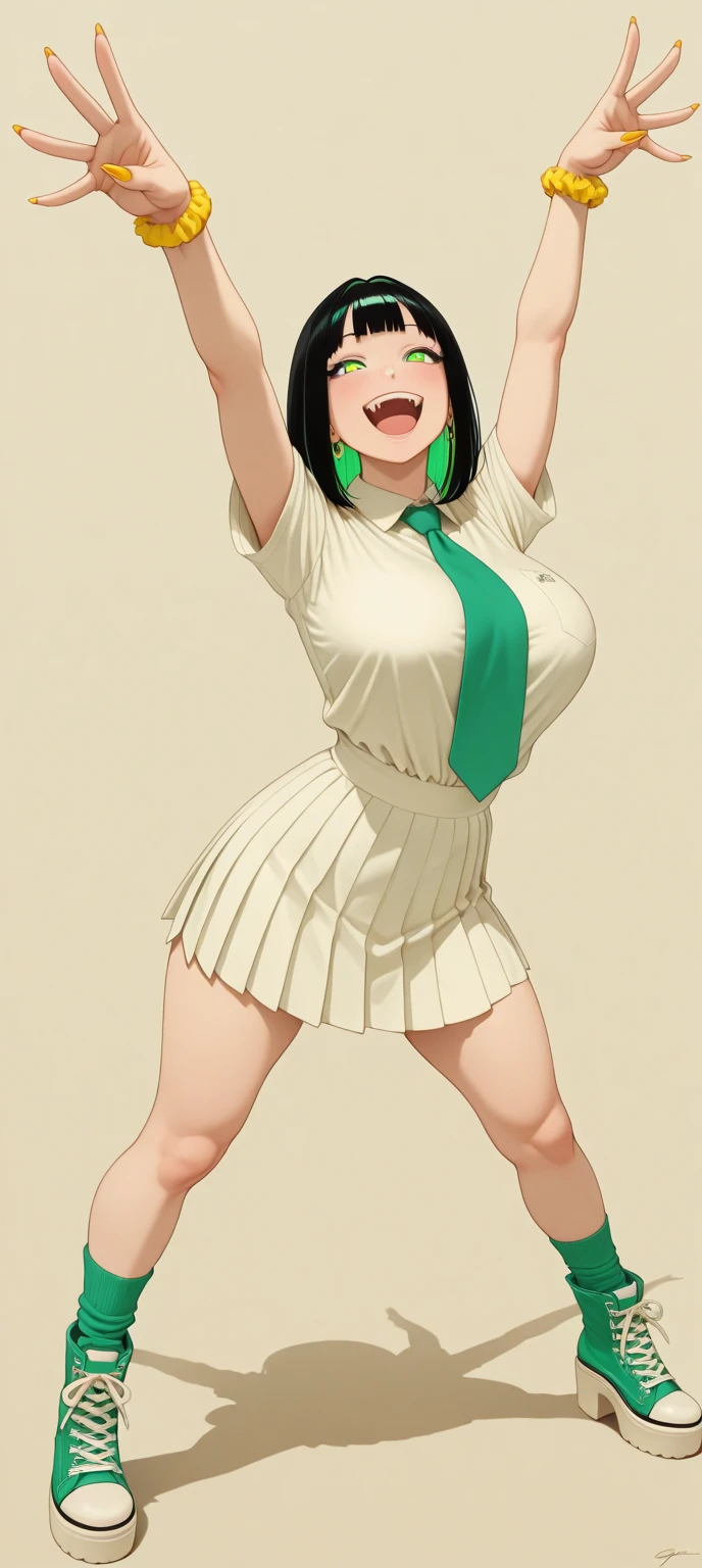 masterpiece, best_quality, highres, <lora:HaruMichi:0.45>, KaiouMichiru, big_breasts, NeptuneSailorCollar, NeptuneChoker, NeptuneGloves, NeptuneSkirt, NeptuneSenshiUniform, NeptuneTiara, NeptuneBow, NeptuneHighHeels, NeptuneBackBow, 1girl, solo, standing