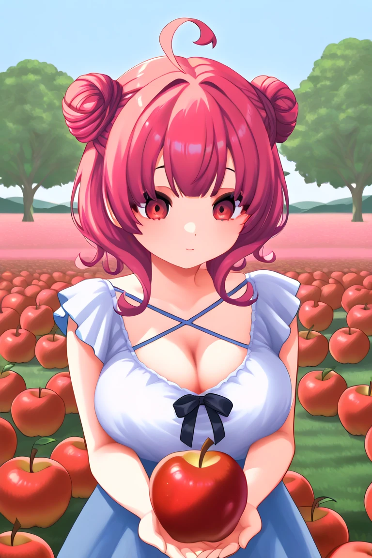 C4ndyl4ndAI, Candyland, candy trees, candy flowers, daylight, candy clouds, candy dogs, mature woman in candy micro shorts costumes, full body shot, shorts, gigantic breasts, giga_busty