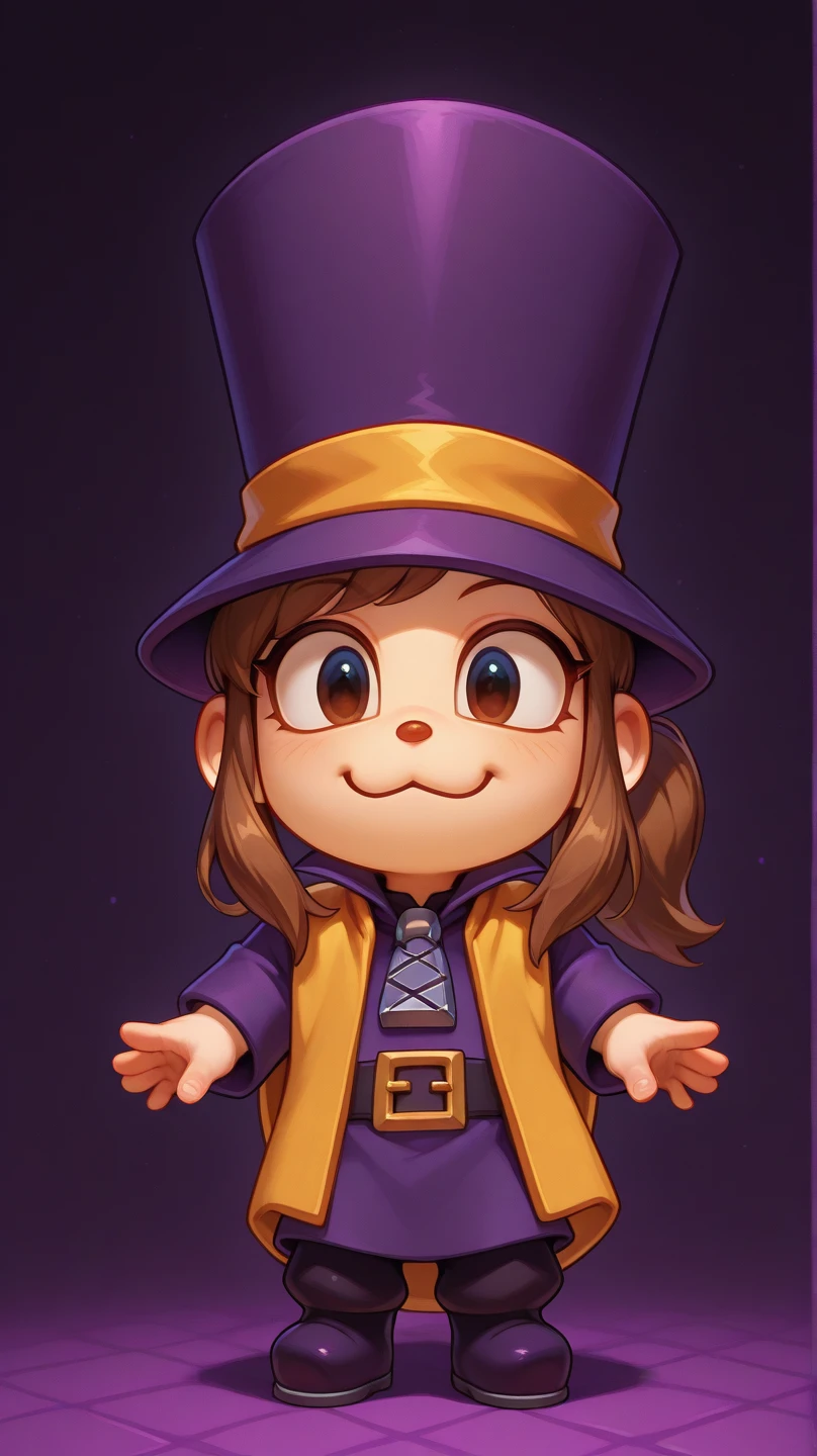 Hat from A Hat in Time, perfect body, full body, smile, :3,