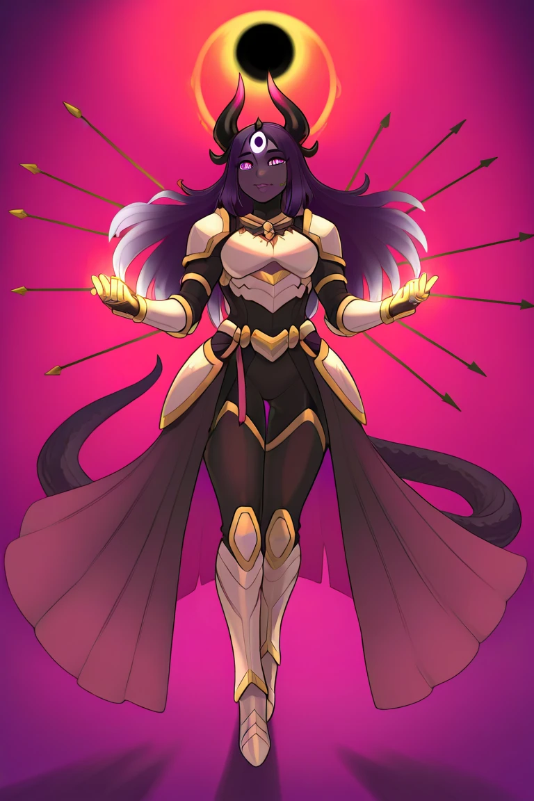 ,huge chest, curved, female,fantasyHere is a cartoon picture of a woman with a very large chest, , vest, pants, black hair, sacred aura, inspired by Red Luma, the non-binary deity of spring, ethereal rainbow nimbus, the butterfly goddess of fire, inspired by Marie Angel, will have shining around her, like the sun goddess, "uwu the prismatic person, big breast, happy, beautiful eyes, , full body, walking, long dress, long dre, nun, priestess, saint, body of venus, bent, huge chest, forest, walking, smile, sharp teeth, black coats, coat,dark skinned, twinbraidsbrow hair,very brow hair,red eyes