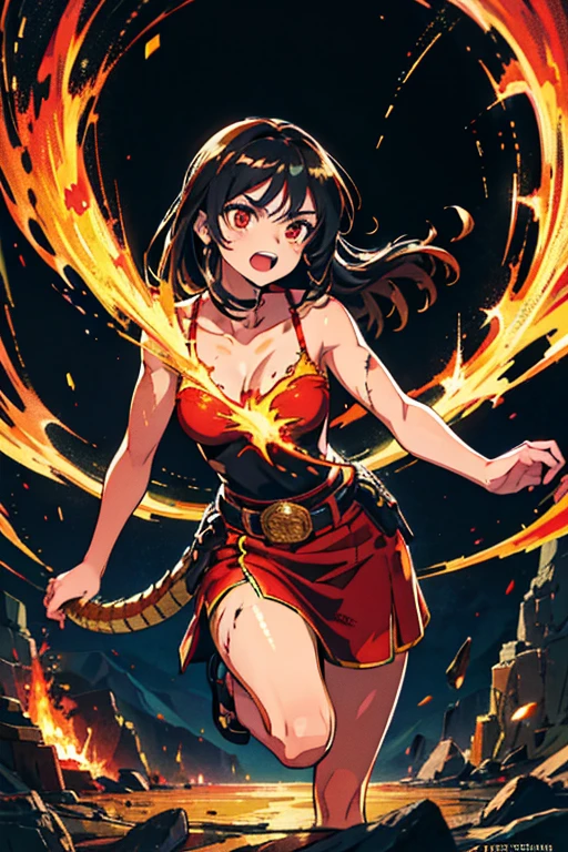 (((Dragon Quest 3 Costumes)))、distinct、(((Female)))、(((Whole body expression))),(((wise)))、(((alone)))、(((Go down)))、(((Clothes are torn)))、((Make the most of your original images))、((The clothes are severely torn))、((Bloodstained))、((Stockings are torn))、((Best image quality、8K))、Ultra-high resolution、(((On one knee)))、(((Hands tied with chains))),(((I'm fainting))),(((Bleeding from many wou(My chest is about to burst)))、(((The flames burn on the clothes)))、(((Hot air makes it hard to breathe)))、(((The costume is torn)))、(((Under attack from the enemy)))、(((My body is numb)))、(((Direct lightning strike)))、(((Rock Bottom of Despair)))、(((I am enduring it with willpower alone.))),(((The flames burn on the clothes)))、(((Eyes are clear)))、(((Getting punched in the stomach)))、(((Based on the original)))。