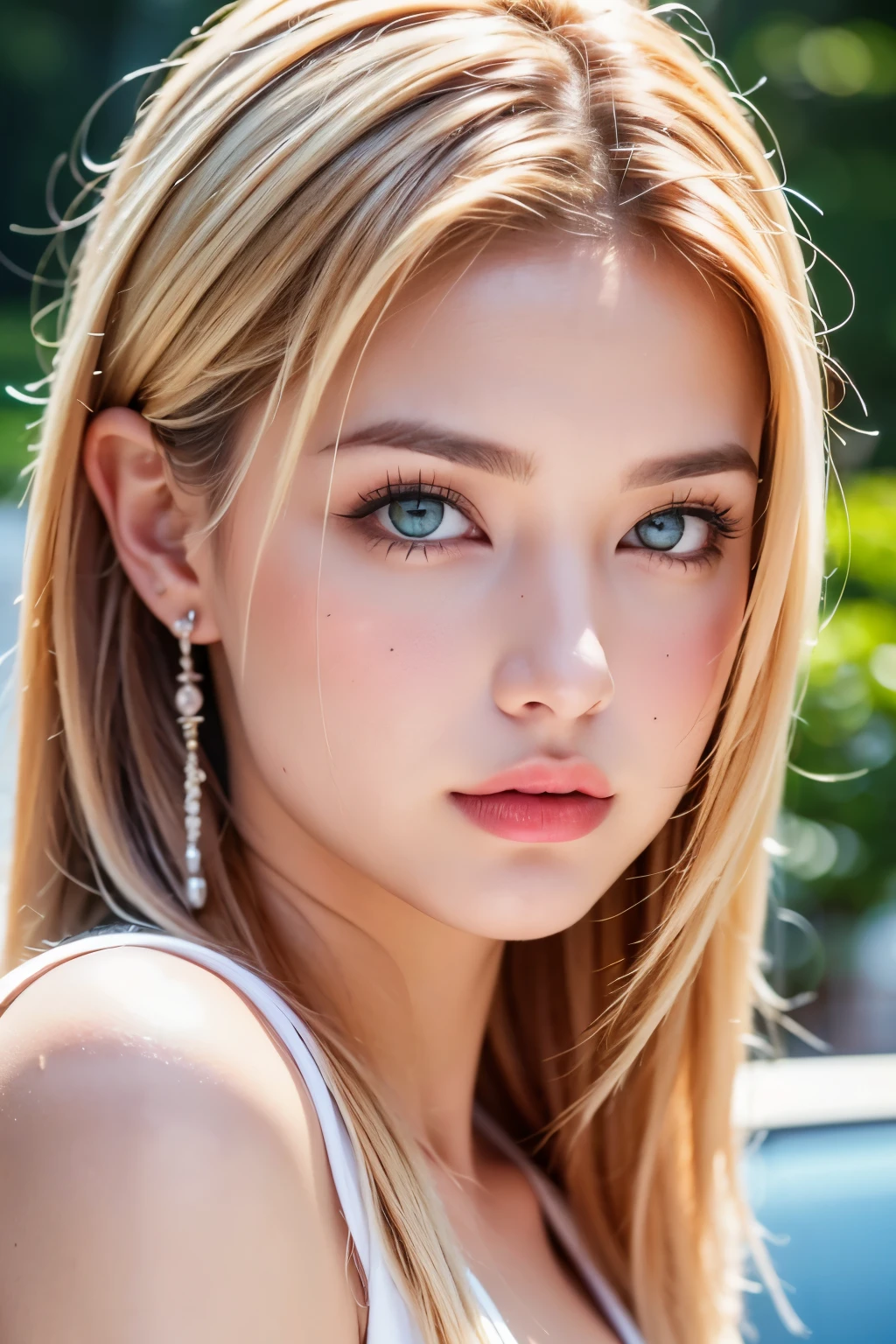 (realistic, photo-realistic:1.37),(8k, RAW photo, best quality, masterpiece:1.2), cute, ultra-detailed,heart-shaped pupils,physically-based rendering, ultra high res, kodakvision color, shot on Arricam LT Camera, bokeh, sharp focus,
looking at viewer,photorealistic,realistic, solo, photorealistic, best quality,extremely detailed face,extremely detailed eyes and face, beautiful detailed eyes,absurdres, incredibly absurdres,haunting smile,Messy hair, floating hair, ,
