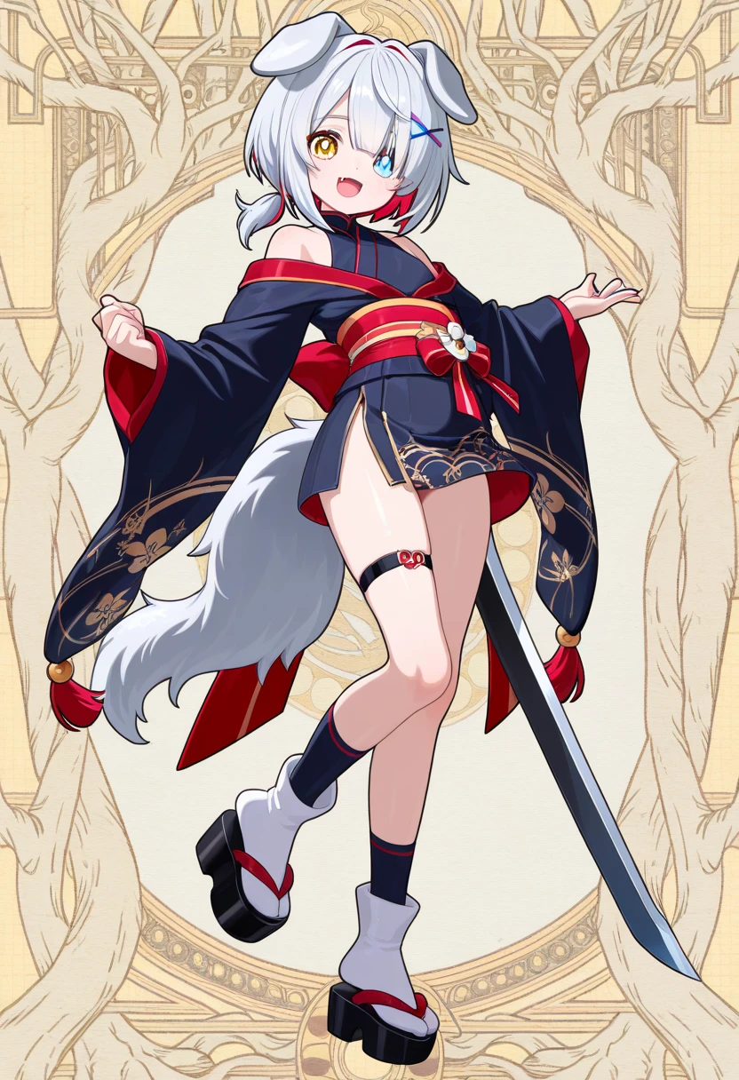 a character sheet image of a female character A beautiful anime girl, Kuchiki Rukia, enormous breasts, , camel toe, body-hugging kimono, beautiful detailed eyes, beautiful detailed lips, extremely detailed face and eyes, long eyelashes, holding katana, ice katana, snowy Japanese temple, sakura flowers, snow, winter landscape, intricate details, cinematic lighting, ethereal atmosphere, fantasy, manga style, vibrant colors, white and red color theme , ( ( concept character art ) ), trending on artstation pixiv, official character art, de arknights, anime character design
