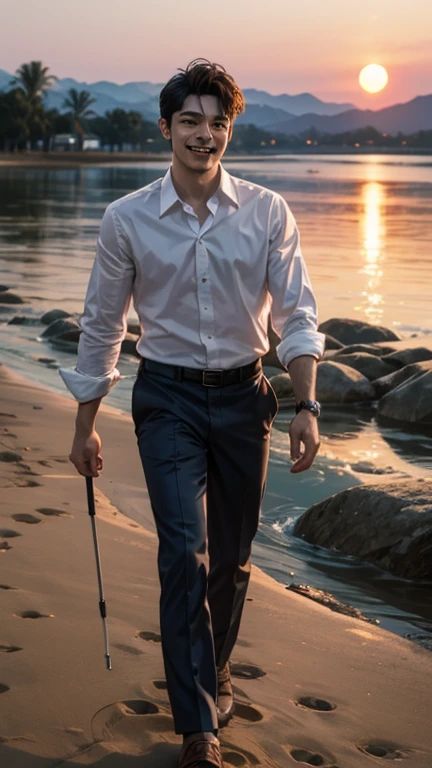 Jesus Christ walking on water saving Peter from drowning in a realistic image by the sight of a seagull
