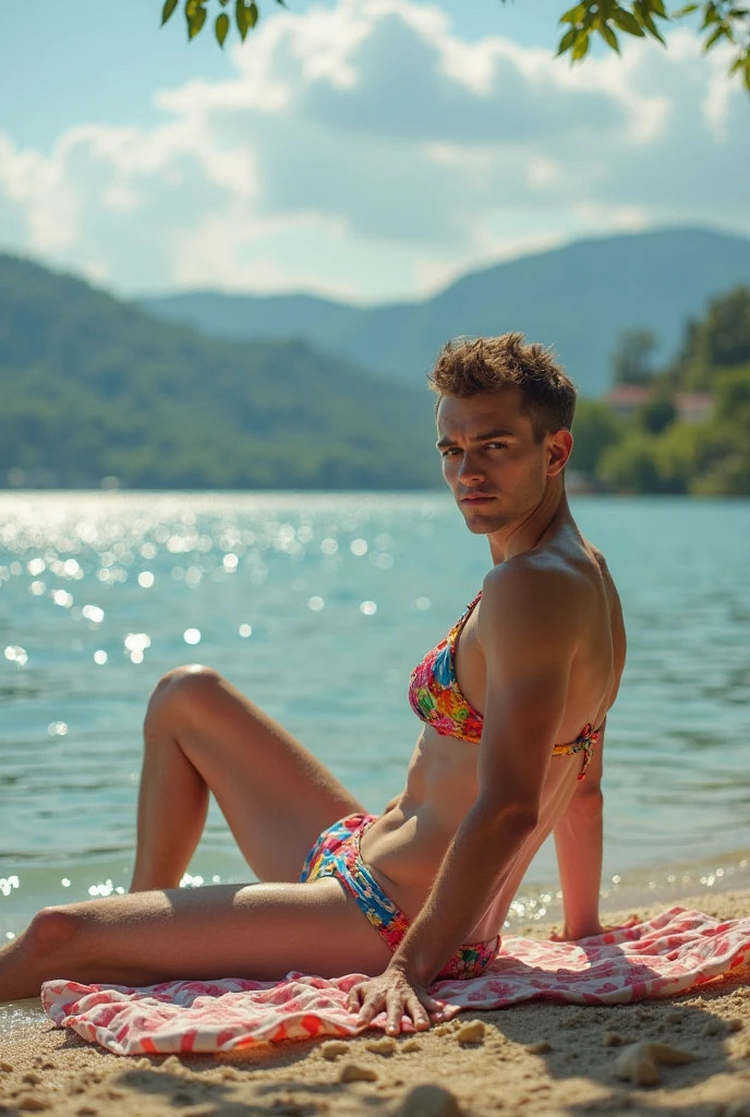 male Age 26 swimwear hawaii lifesaver smile