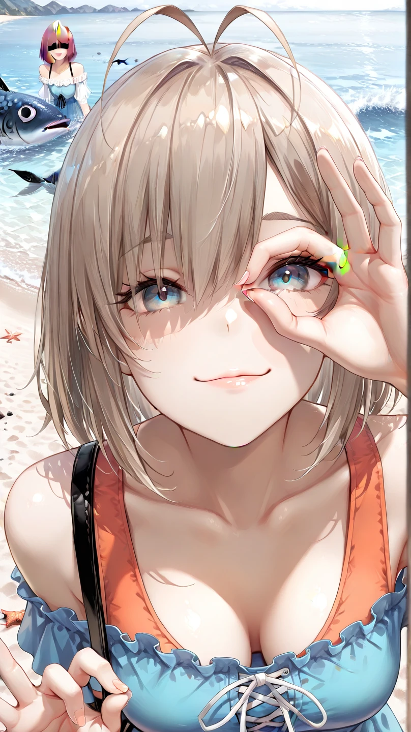 Oman avec débardeur et culotte assortis, fille sexy aux yeux bleus, portrait sophie mudd, Portrait de Corinna Kopf, cheveux blonds et grands yeux, Selfie d'une jeune femme, sans maquillage, maquillage naturel, Regarder directement dans la caméra, Visage avec Artgram, maquillage subtil, Superbe photo de tout le corps, dans la pièce, grand , blond, Latin en bikini sur la plage