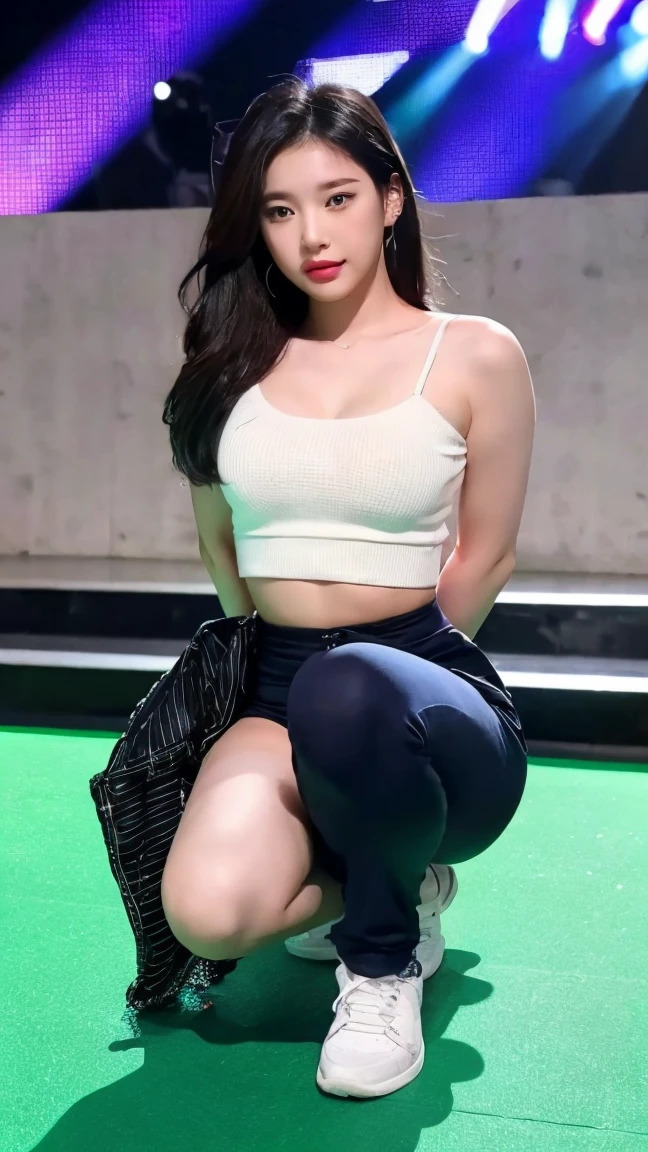 (masterpiece:1.3), (8 thousand, realistic, RAW photos, best quality: 1.4), (1 woman),(sheer silk blouse), (short skirt), (짙은색 realistic 스타킹신고), (wearing stockings), (wearing stockings), (High Heels), (High Heels), (High Heels), (very sexy), (full body shot), (Sitting on a chair), (Beautiful makeover), (유난히 아름다운 realistic 얼굴), (Build a beautiful body) , (beautiful face), (beautiful face), (long eyelashes), (double eyelid), (big bust) , (Strong body through exercise), (beautiful abs), (Beautiful heaps), (tall), (such a beautiful body), (realistic face), (black hair. parted, long hair:1.3), (아름다운 parted스타일), (realistic eyes), (really beautiful and delicate eyes), (realistic skin), (beautiful skin), (absurd), (attractive), (ultra high resolution), (extremely realistic), (very detailed), (golden ratio), (realistic 긴 다리), (realistic 팔), (necklace), (earring),(beautiful nails manicure), (So beautiful and sexy)