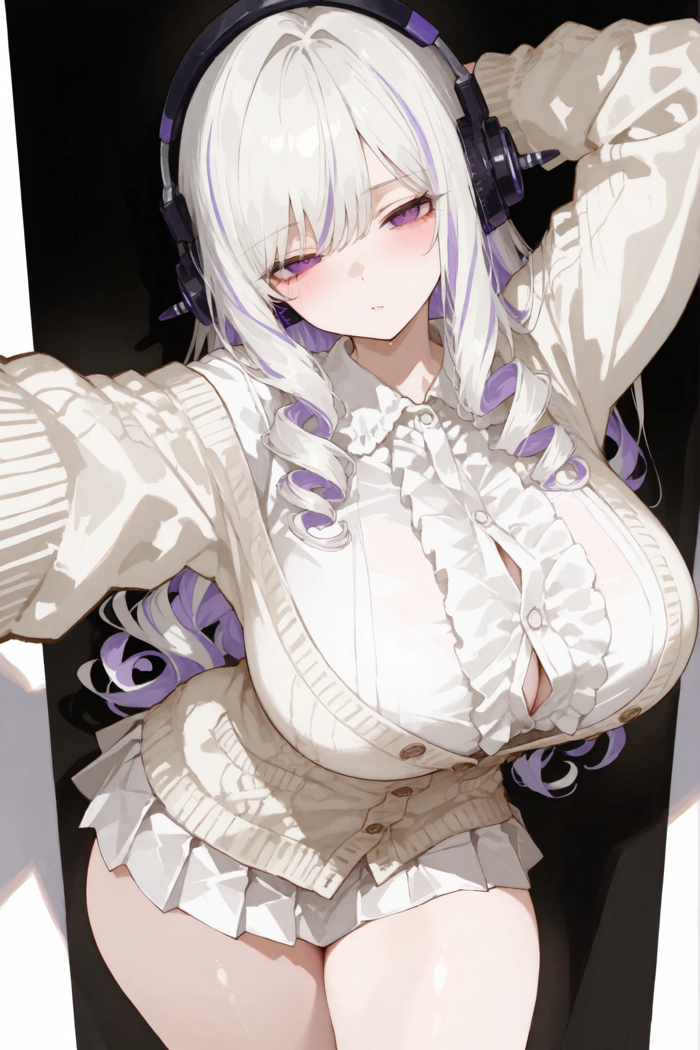 Japan anime、20-year-old women、profile image、one person、front、ID photo、breast enhancement、Plain、black、masterpiece、beautiful、cute、intellectual、Strong wick、I have long hair、black髪、black目、laugh at、beautiful、haven&#39;t done anything