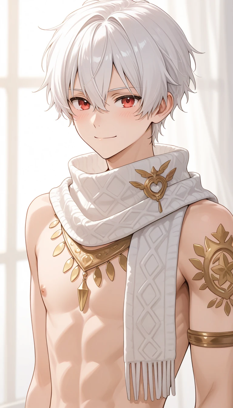 (masterpiece), best quality, expressive eyes, perfect face, perfect eyes, perfect body, genshin impact, 1boy, only 1 Kaedehara Kazuha, single, husbando, muscular male, cisgender male, masculine, masculine face, anatomically correct, handsome face, ((tall and slender Kaedehara Kazuha)), male Kaedehara Kazuha, mature Kaedehara Kazuha, Kaedehara Kazuha from genshin impact, wet Kaedehara Kazuha, oiled up body, drenched in sweat, sole male, solo, alone, broad shoulders, perfect nipples, decently muscular body, muscular biceps, muscular chest, broad shoulders, slender legs, small waist, on the bed seductively, red slave collar, harem dancer outfit, Kazuha wears a revealing harem_slave_outfit, harem palace interior