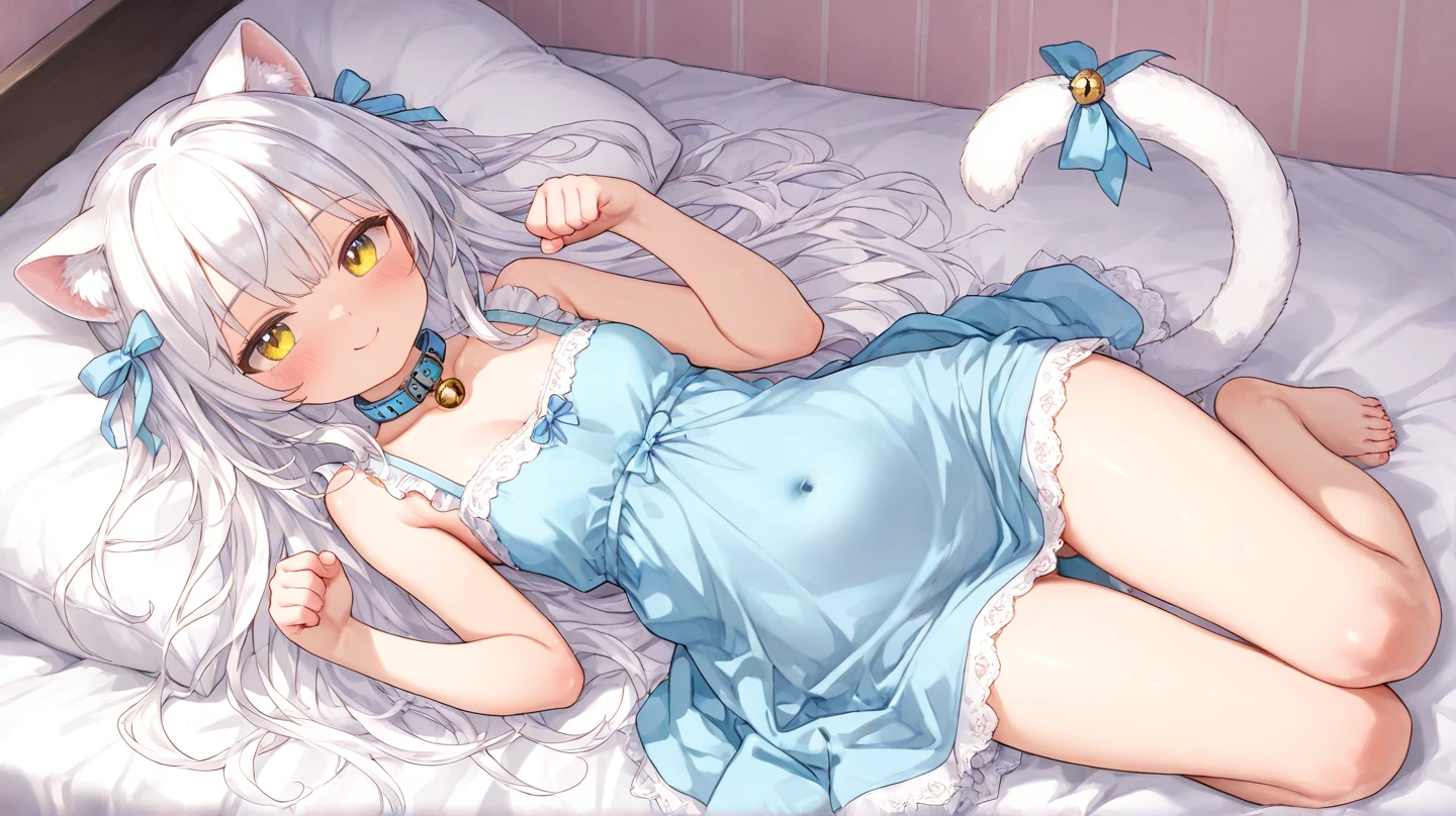 1girl,Sexy pretty girl,shiny gold platinum blonde hair, Bobcut,curly hair、Dog ears、Red sparkling eyes、detailed cute eyes,(glowing eyes:1.4),laugh heartily,((Droopy eyes)),22 years old,posing,skinny body shape,short of a person,smiling open mouth,flushed cheeks,white silk Clothes shirt, sparkle, flowing transparent white,pearls choker,sensual pose,A little sexy,Masterpiece, best quality,(watercolor style illustration), kawaii yukata, silver bobcut hair, beautiful goldfish in a fishbowl, photography,actress hat,