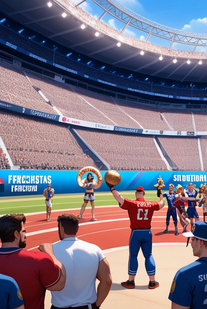 Make a football score board with the score of the home team 45and the way tame  9