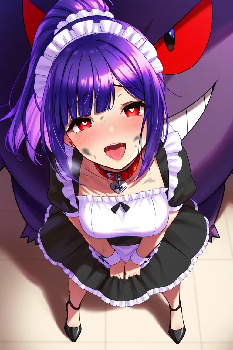 Shark girl, very sexy, big breasts, wedding dress bikini, Stick out your tongue and drool., Sweating
