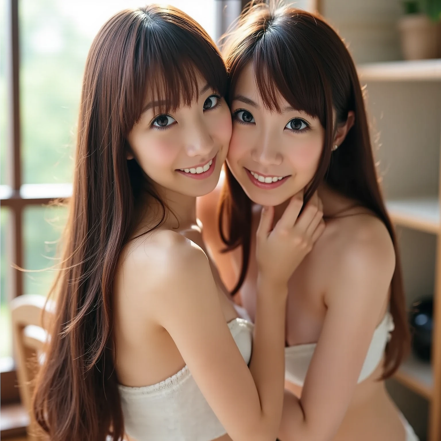 ((((nude)))),(cowboyshot),(((flat chest))),sit,2人のアジア人女性が公園でkissをしている, cute face,10 years old,kissする 2 人の女の子の肖像画, lesbianのkiss, kiss each other, かわいく一緒にkiss, 一緒にkissする, Two beautiful women in love, 素敵なkiss, lesbian embrace, kiss, 口から口へkissをする, lesbian, two girls, lesbian, asian women, カーニバルでkissをする二人の女性, Woman hugging another woman