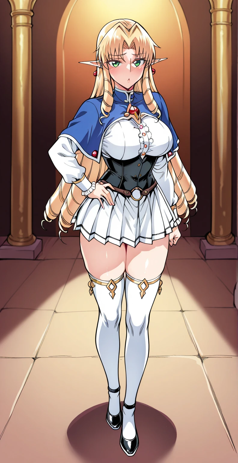 gigantic Breasts, Big Hips, Full Body Shot, Mature mother, Voluptuous thighs, Seductive mature woman, Perfect body, curvy body, Plus Size Model, Sailor suit, Wearing high heels,Miniskirt Uniform, Chunli, 1990's anime cels style,