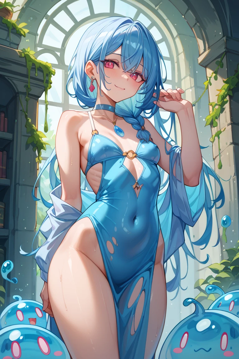 (Obra de arte, melhor qualidade), intricate decaudas,
1 garota, Neeko, hair ornament, pele colorida, flor, hair flor, cauda, pele verde, cabelo medio, brilhante, cabelo rosa, brilhante hair, garota monstro, lizard cauda, fishnet clothing, fishnet top, sexy, transparent clothing, fishnet goth, goth makeup, big thighs, sexy pose, on the beach, emo, goth, sad but hot, trying to be evil, trying to cry, nsfw, super skinny, smallest, spread legs, standing split, attack pose, restrained by slime monster, slime monster , slime girl, slime body, slime drool, slime liquid body, transparent body, blue skin, melting, bunnysuit, painted clothes, bodypaint, bodywriting