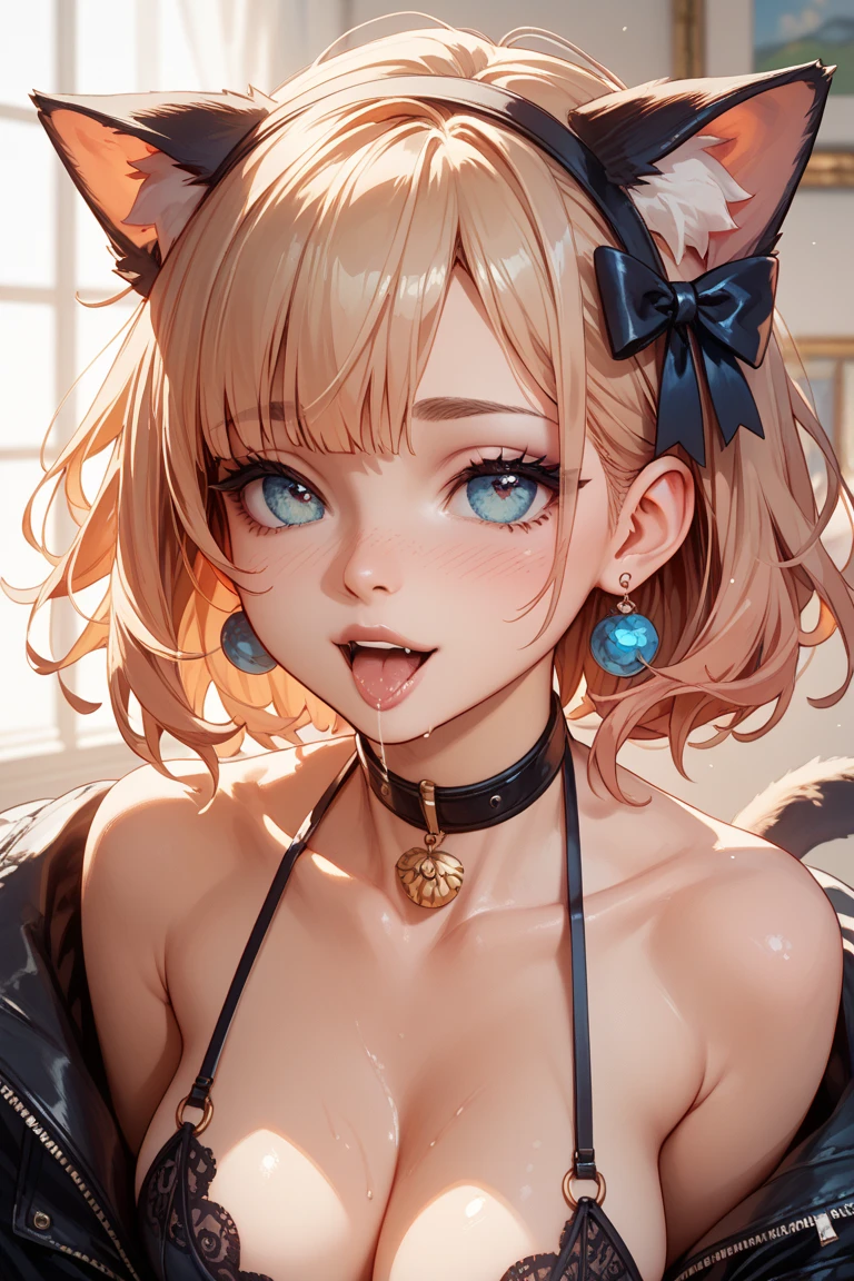Masterpiece,best quality,solo, 1 beautiful Japanese girl,25 year old,(sparkling black eyes,round eyes, droopy eyes, large eyes),(pale skin),(light chestnut-colored hair,soft and fluffy hair,very short hair,short except for bangs and sideburns:1.5),(smile gently, sexy smile:1.2),(big breasts:1.2),