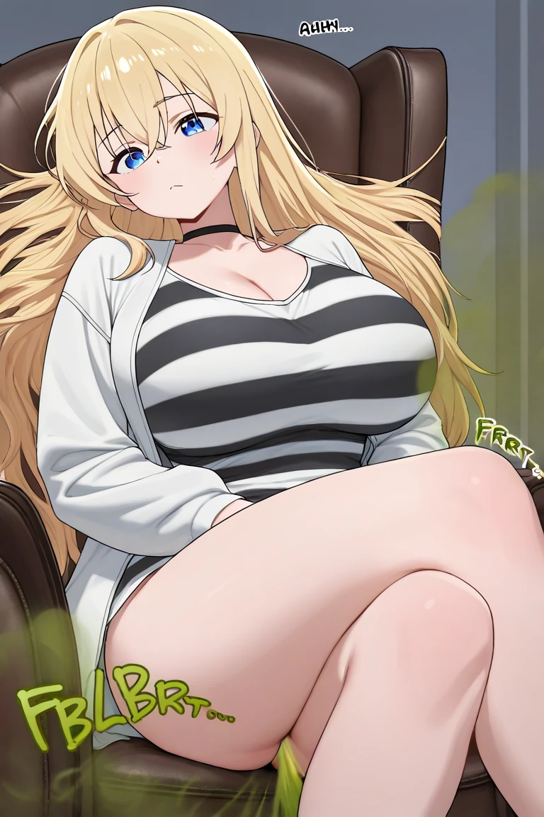 one-piece swimsuit, 1girl, solo, 9 , from above, aaillya,long_hair,blonde_hair,red_eyes,hair_between_eyes,bangs,white_hair, short stature, Short arms, Short legs, perfect anatomy, (gigantic breasts, huge breasts:1.4), thighhighs, pussy line, looking up, shy, bashful, bed, absurdres, anime colored, official art, anime screencap, masterpiece, best quality,
