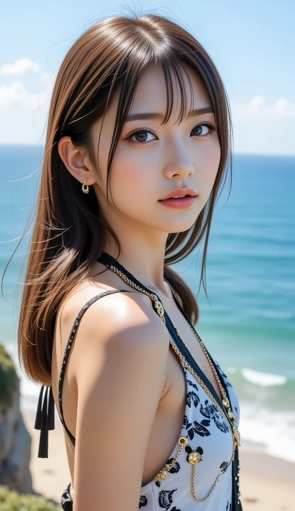 (8k, Highest quality, masterpiece: 1.2), (Realistic, photoRealistic: 1.37), Very detailed, one person's, Wide viewing angles, Firefly Garden, Many small lights and fireflies are flying around, night, Yasutomo Oka's painting style, Big Breasts, Intricate details, Splash screen, 8k解像度, masterpiece, Gentle smile, Mysterious Background, aura, A gentle gaze, break, blonde, dynamic sexy pose,
