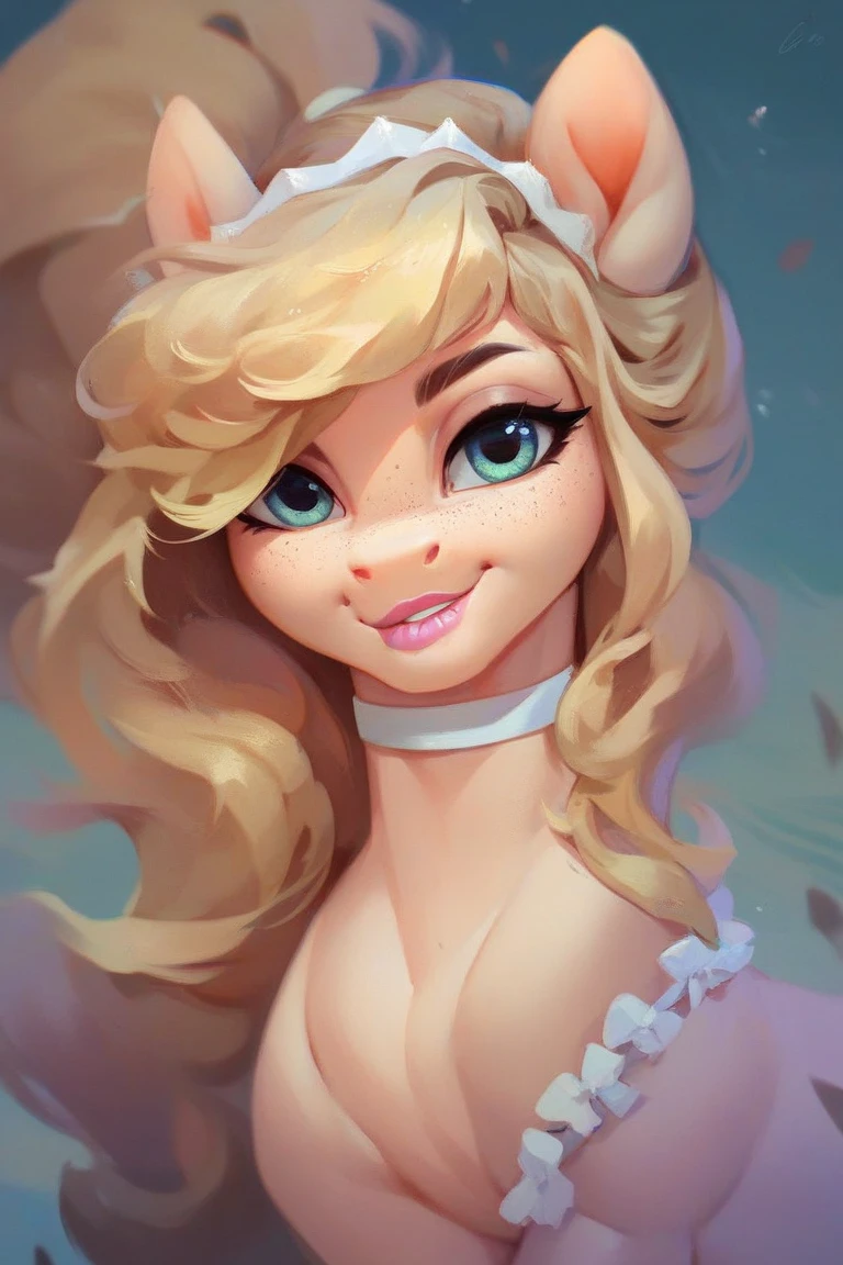 Create an illustrated, hand-drawn, full-color image of an humanoid, hybrid, anthropomorphic, sexy pig woman. The artwork should be rendered in the style of "Breath of the Wild," featuring warm lighting and shadows. Include graphite shading, stencil marks, and airbrushed acrylic paint effects. The image should be of the highest quality, a masterpiece with intricate details. cow nose, cow ears. The pig woman should have a chubby female, round belly, fat rolls, small pink spiral tail, humanoid, appearance. She should have luscious lips, a wide smile, and bright, expressive eyes, exuding beauty, cuteness, and adorableness. Ensure the image is high resolution and sharply detailed, with a detailed and vibrant background. Scarlett Johanson, Alison Brie, Dove Cameron Incorporate mystical lighting in the background, creating a romantic and enchanting atmosphere. gingham dress.
