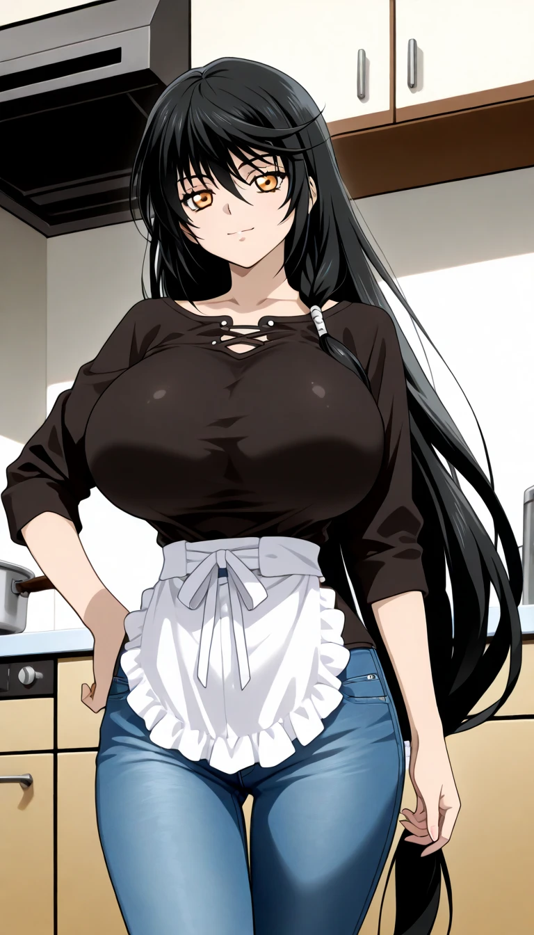Morinoyuuko, wide, green eyes, big breasts, lipstick, white fabric sweater, black skirt, body average, 1 girl, Alone, pose that highlights the chest, blushing, Upper part of the body, moaning.