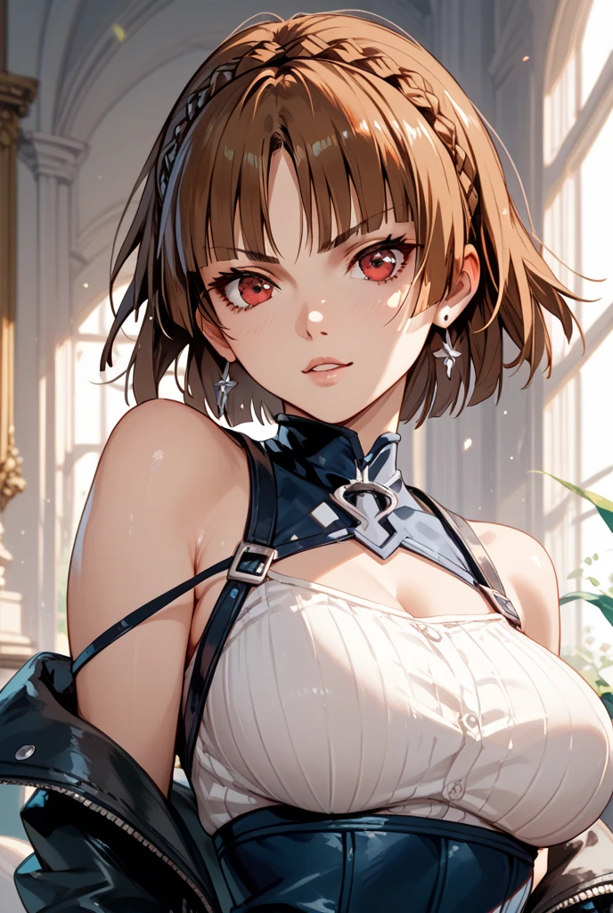 (Random Battle Poses:1.5),(Movie-like scene,Fantasy art,Best image quality,(8K),Ultra-realistic,最high quality,high quality,High resolution,high qualityな質感,High detail,beautiful,detailed,Extremely detailed CG,detailedなテクスチャ,Realistic facial expressions,masterpiece,in front,dynamic,bold),1 Girl,非常にdetailedな肌,curve,,beautiful胸,Big Breasts,White skin,Pointed Chest,Erect nipples,(Thin Hair),(Soft Hair),(Super Straight Hair),Long, flowing bangs,Very light coppery amber hair,Hair above one eye,(Leather boots,(Asymmetrical Mechanical Armor),(White lace long dress with embroidery,See through:1.2))