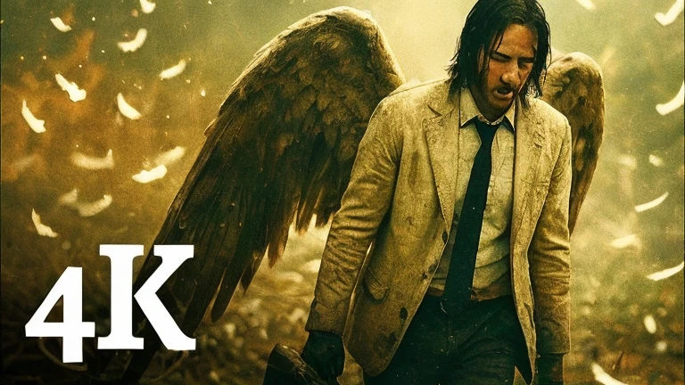 arafed man in a suit and tie holding a woman with wings, lucifer the star, lucifer, david schwimmer screaming, low angel, super wide angel, an angel, angel, hot, angel protecting man, with real wings, wide angel, perfect movie shot, favorite scene, angel-themed, from a movie scene, wide angel shot