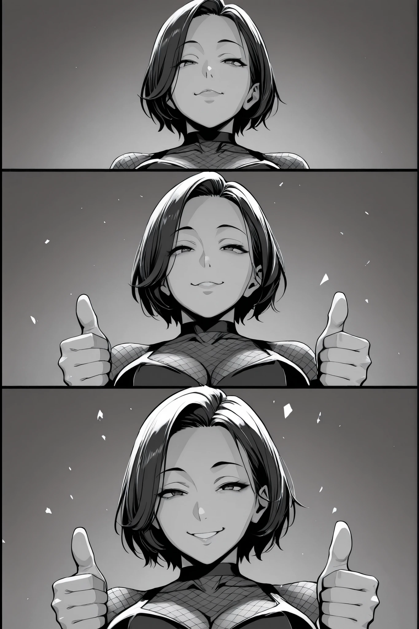 1girl, chibi, round face, short hair, Big expressive eyes ,,mischievous smile, proud expression, Energetic Poses, Thumbs up with both hands, Thumbs up with both hands, outstretched arms towards the viewer, stares at viewers, Cheerful Look, BREAK, simple background, dramatic comic style burst line, Energetic effects, Dynamic atmosphere , bright lights, focuses on movement, BREAK, from below, extreme close-up, dynamic composition, BREAK, ray tracing, Uhigh resolution, MESH FILM, masterpiece, correct, 解剖学的にcorrect, Textured Skin, Super Detailed, high detail, High Quality, 最High Quality, Hi-Res, 1080P, high resolution, 16 kg