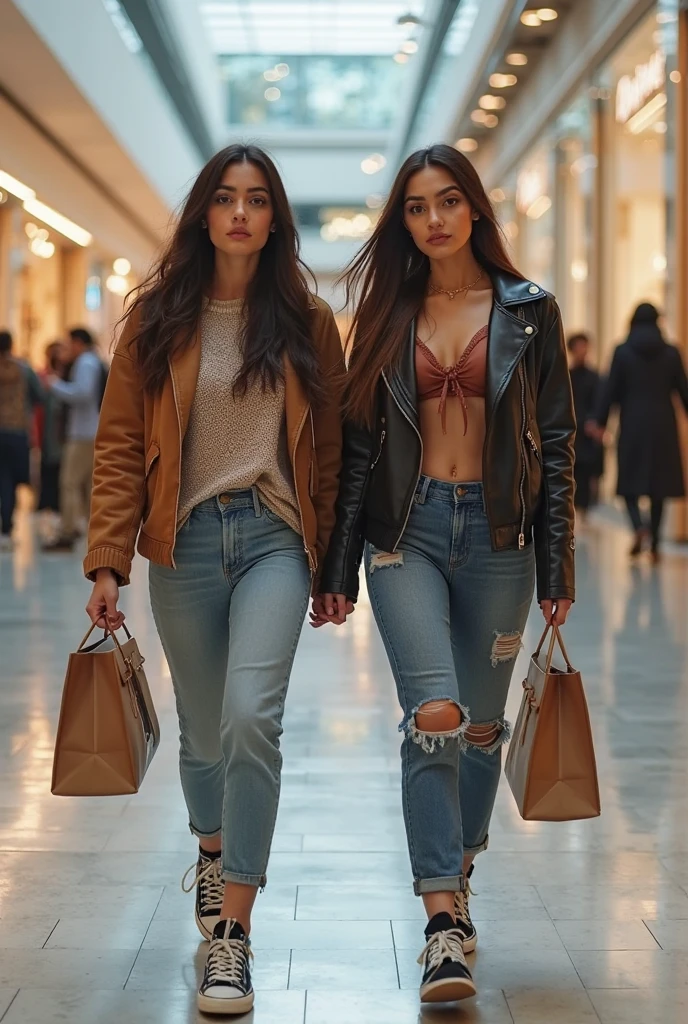 women shopping, smiling, with friends, joy, happy