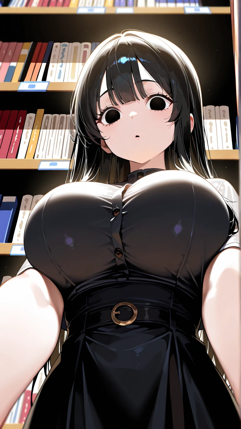 (Big Breasts,Cleavage:1.7),Anna Yamada,gigantic breasts,smile、(naked:1.9)、(Are standing)、(in library room)、Bookshelf、(Wearing a collar:1.5)、Earrings、Earrings、bracelet,(Delicate facial features:1.5)、(masterpiece, Highest quality, High resolution, Super detailed, 8K, 4K),(Making a peace sign:1.9),ponytail,(Beautiful Face:1.5),Is ejaculating、Sweat,navel piercing,(Steam coming out of the sides:1.5),(nsfw:1.5),Absurd、Highest quality, (Volupture:1.5)、Open your mouth、((Upper body close-up))