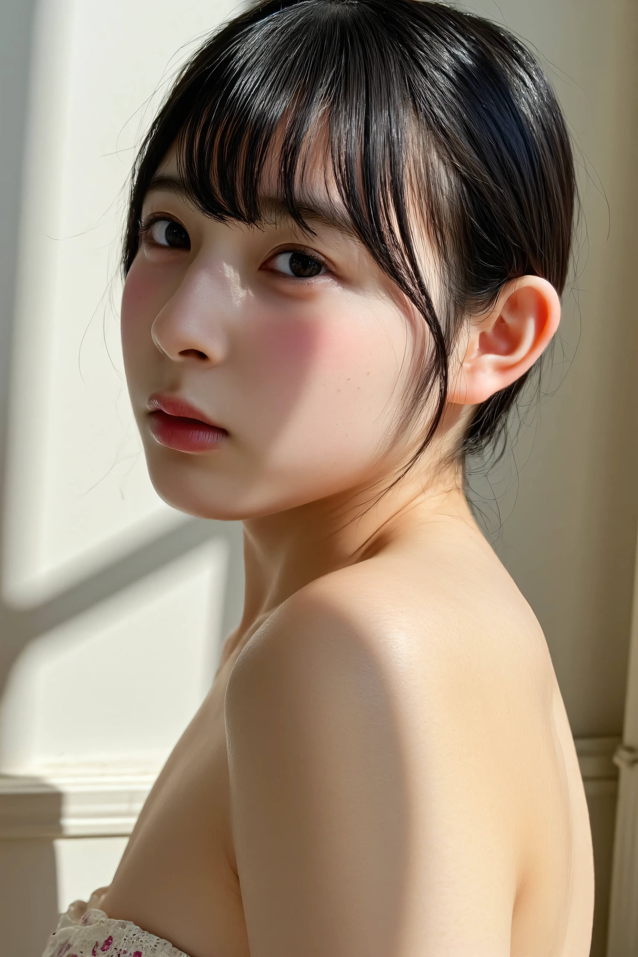 The correct facial balance of one Japanese woman、Anatomically correct、Realistically create and express the most beautiful female compositionasterpiece))、(((Highest quality)))、((Very detailed))、(Surreal)、(Highly detailed CG illustrations)、(Very delicate and beautiful)、Highest quality、Realistic texture、Realistic skin feel、realism、Absolute rules、Encounter the greatest unparalleled beauty in human history、史上最高masterpiece、The most beautiful in life、Exquisite beauty and captivating aesthetics、