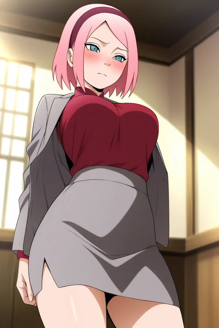 SFW, Realistic, masutepiece, VERY crowded subway train interior detailed scenario, VERY crowded subway train interior detailed background, Insanely hot standing (woman 1) Use something sexy ((School uniform)), (pink hair color Short hair)、(Indigo eyes)、(Mole under the mouth)(((Lifted skirt)),(Big breasts)、 (Big ass), (thick thigths), (fear expression), blushed face, old small man ass groping woman 1 from behind,(((old small man pressing his chest on woman 1 back))) And (((holding her waist behind her)))