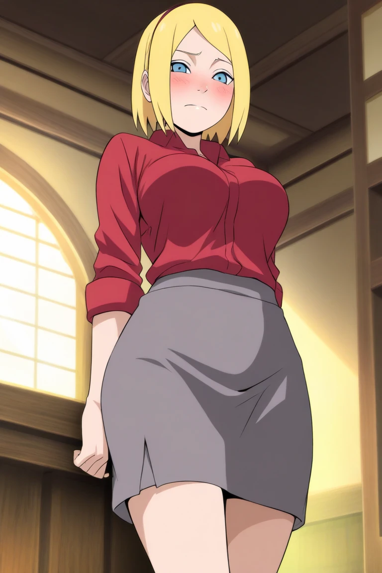 (masterpiece:1.2, best quality:1.2, beautiful, high quality, highres:1.1, aesthetic), detailed, extremely detailed, ambient soft lighting, 4K, perfect eyes, perfect face, perfect lighting, 1girl, solo, Tanya von Degurechaff, huge ass, huge breasts, huge thighs, narrow waist, wide hips, thick thighs, curvy, ponytail, naked, nude, naked apron, pussy, military hat, red pendant, evil smile