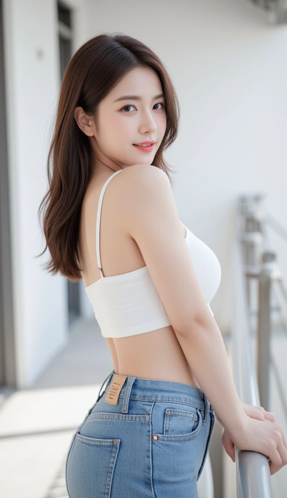 (photorealistic: 1.4), (realistic: 1.3), (soft lighting: 1.05), (Improved video lighting quality: 0.9), 32K, 1 girl, 20 year old girl, realistic lighting, backlight, face lighting, ray tracing, (whitening light: 1.2), (Image quality improvements: 1.4), ( Top quality real skin: 1.4), good 얼굴, good 눈, (pleasure, blush), big bust, good, panties, slim body, (Increased body line mood: 1.1), (Improve skin appearance and appearance: 1.1)