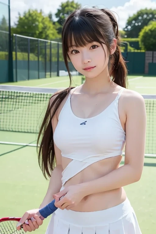 hightquality、​masterpiece、ultra res、a beauty girl、Beautiful girl face、cute girl face、、School sports ground、Wearing gym clothes、full bodyesbian、Famous actresses of Japan、very beautiful face