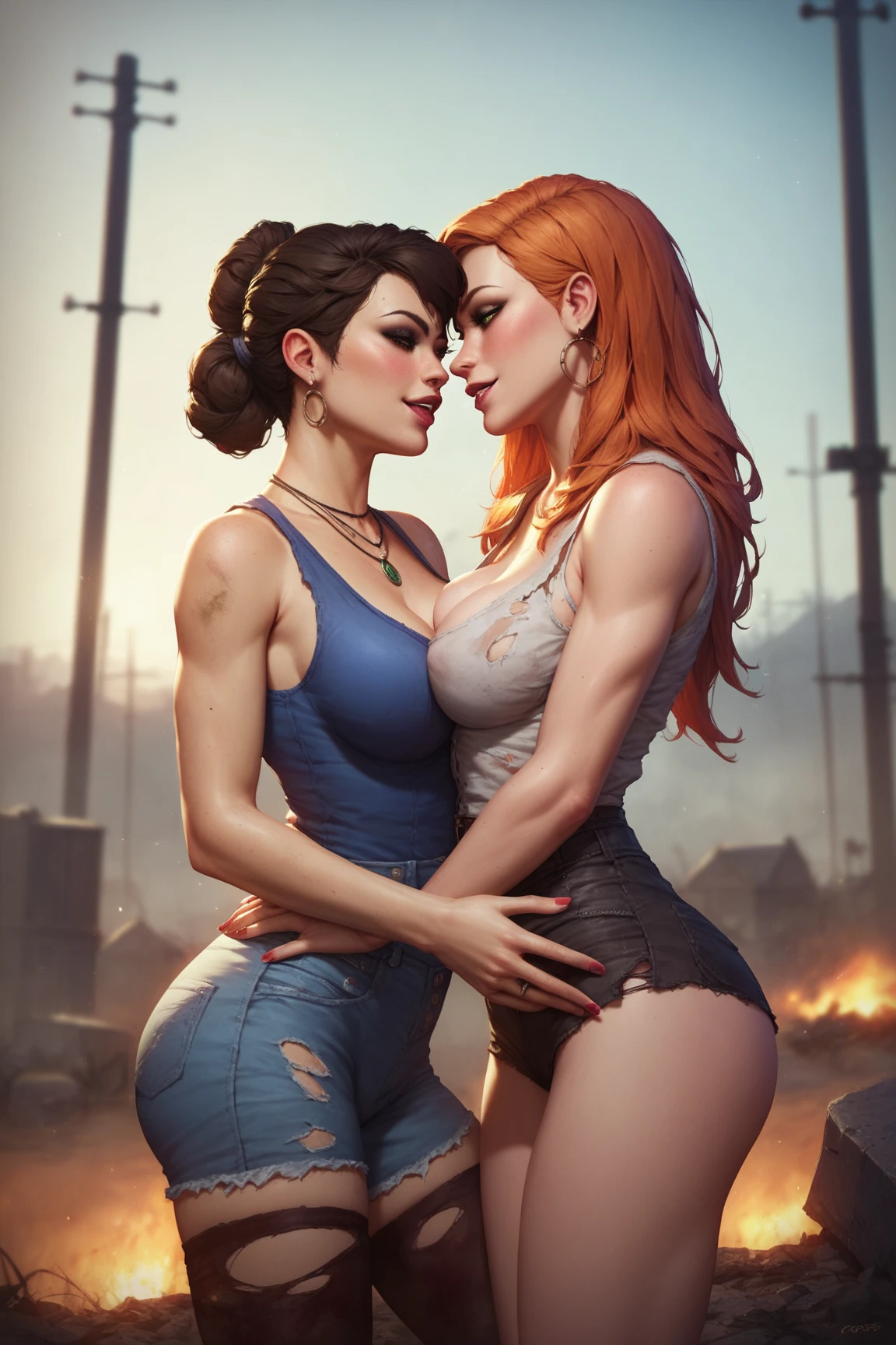 teen,lesbian,busty,enjoying a lot